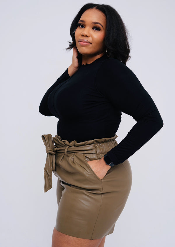 "Conceited" Faux Leather Shorts