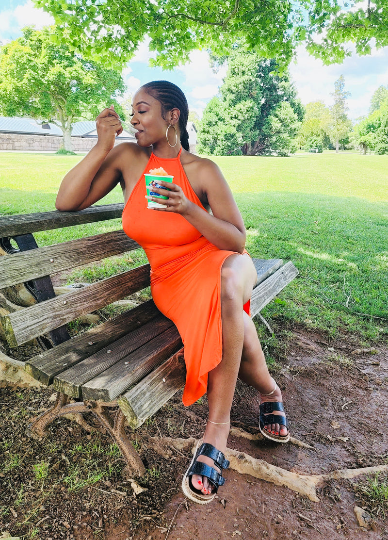 Girlfriend Halter Summer Dress