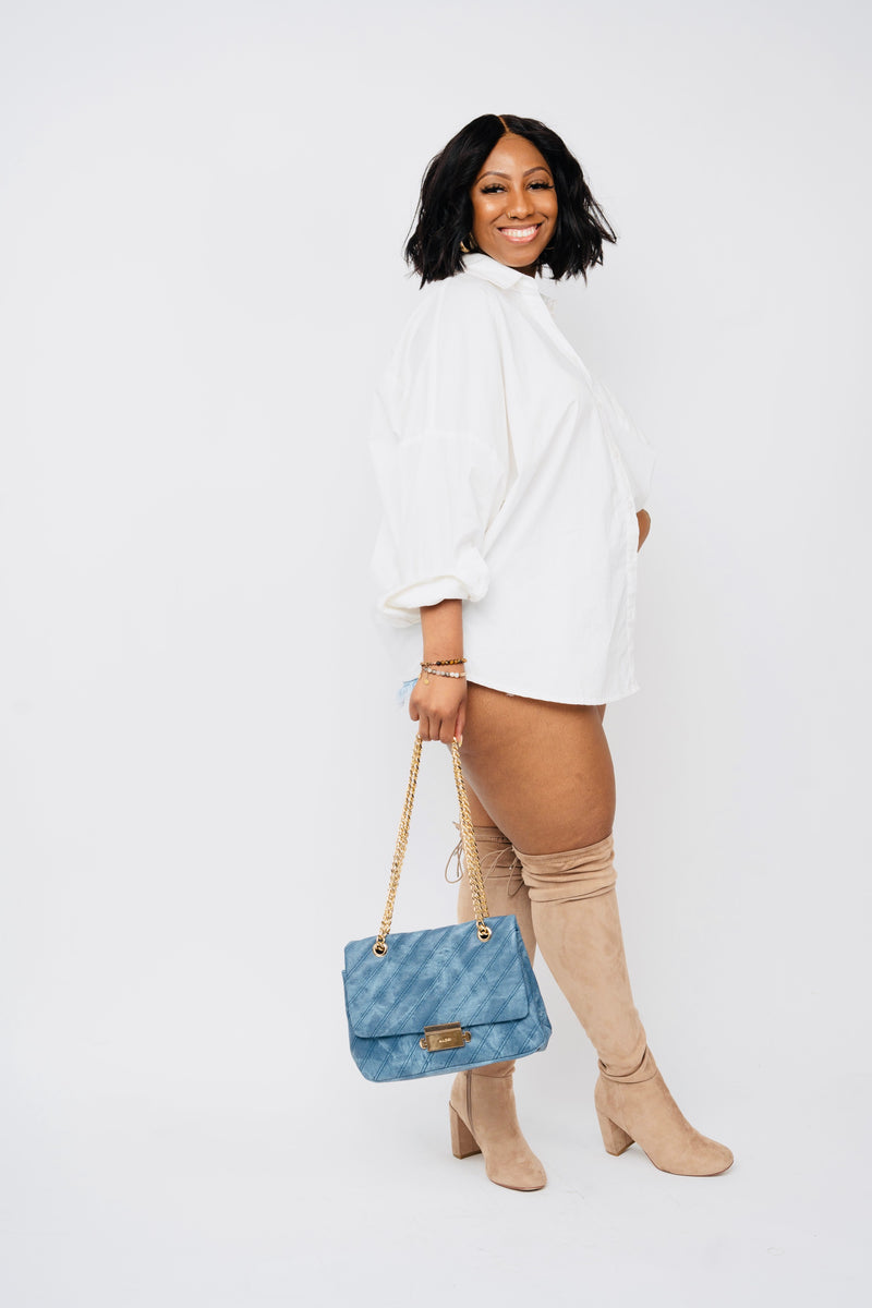 Women's Oversized Button Down Shirt