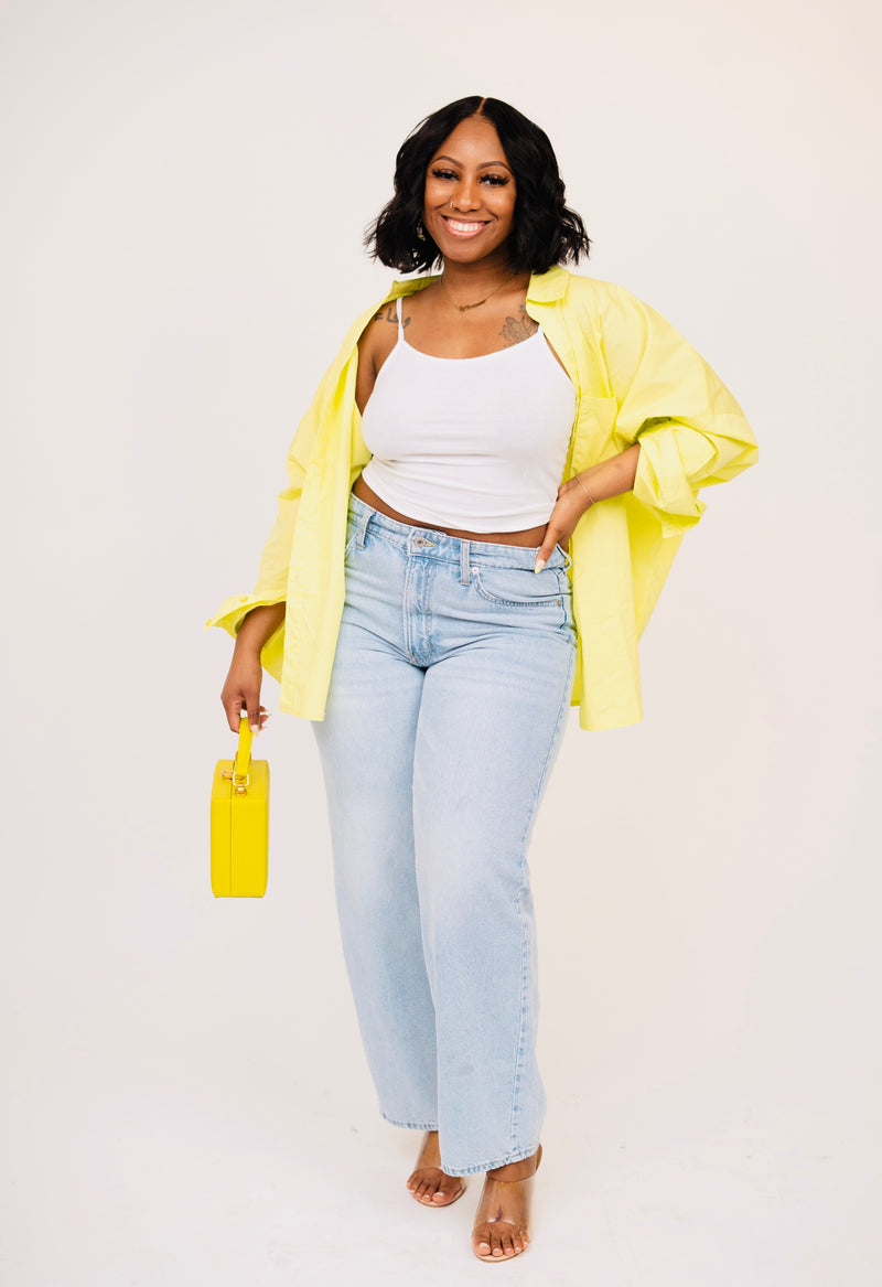 Women's Oversized Button Down Shirt
