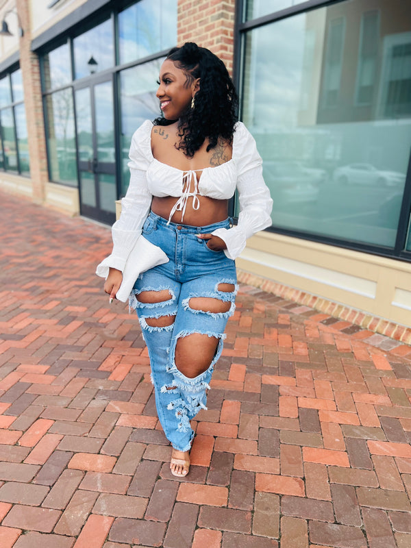 Festive Distressed Jeans