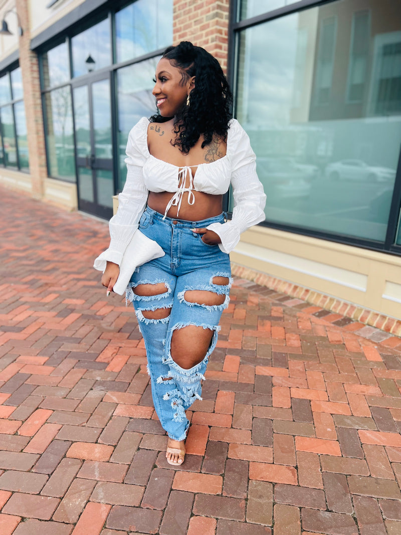 Festive Distressed Jeans