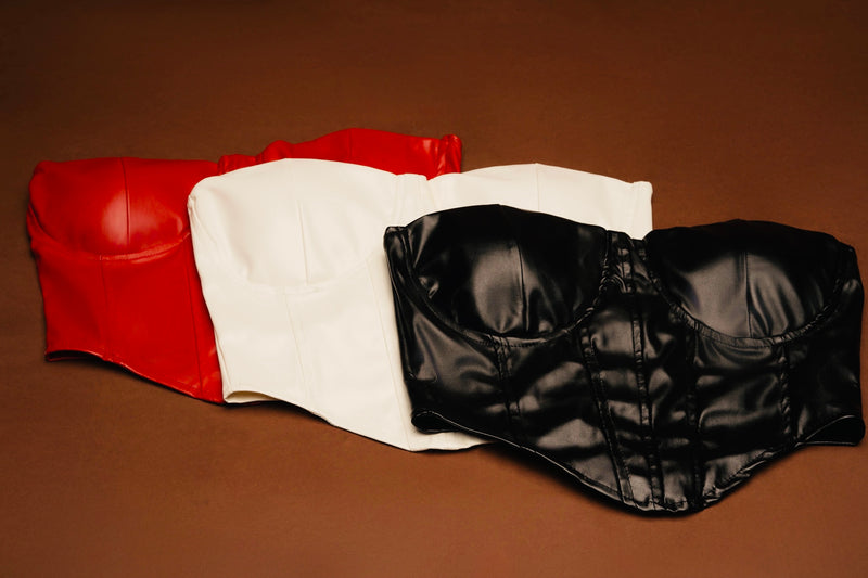 Faux Leather Tops